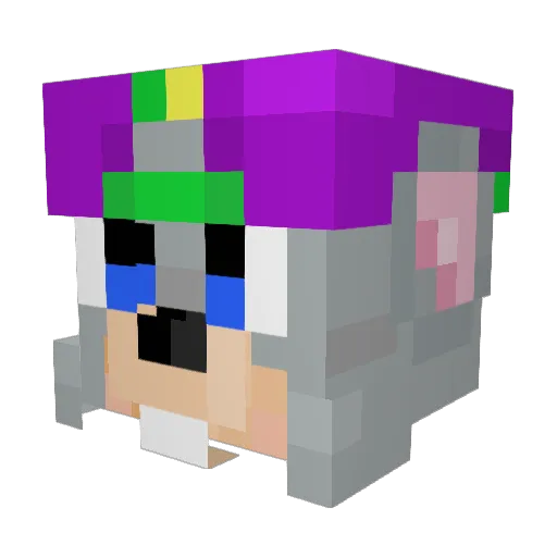 TreNasty Minecraft avatar head, 3D render