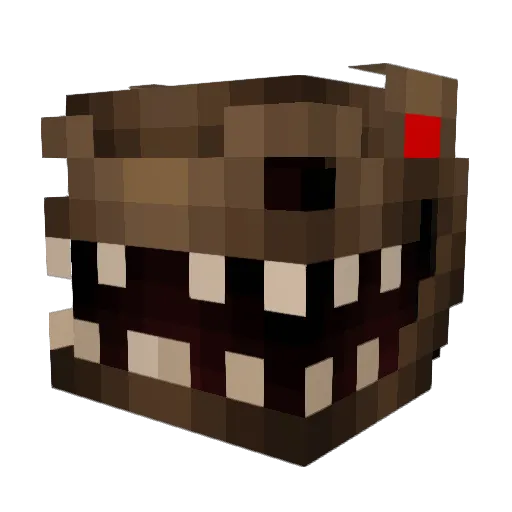 TreRexMan1015 Minecraft avatar head, 3D render