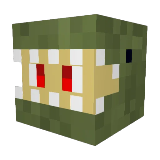 TreX_6 Minecraft avatar head, 3D render