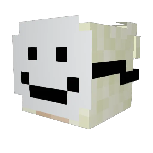 Tre____ Minecraft avatar head, 3D render