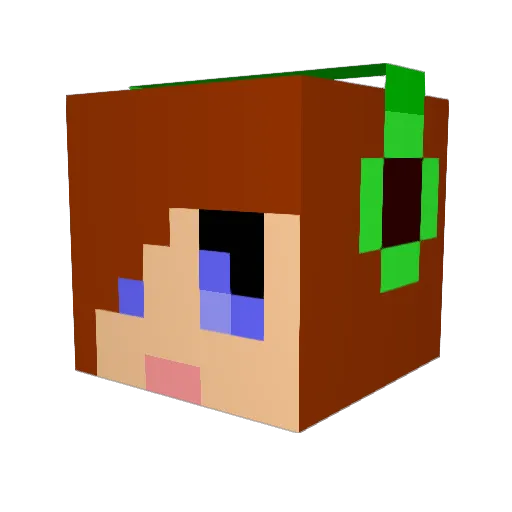 Treads6364 Minecraft avatar head, 3D render