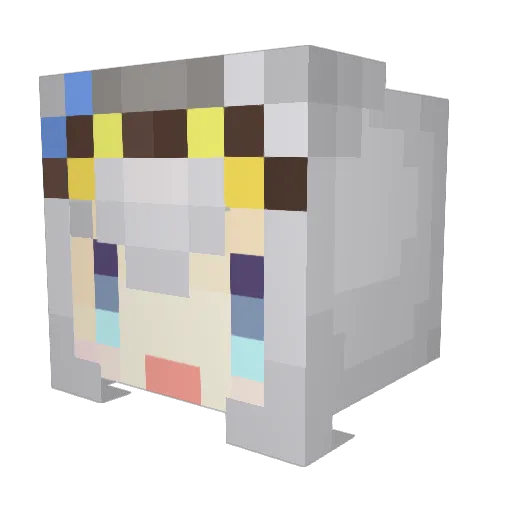 Treaf_T Minecraft avatar head, 3D render