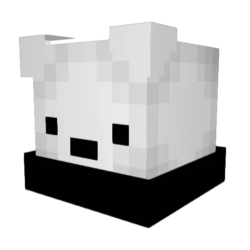 Treakl Minecraft avatar head, 3D render