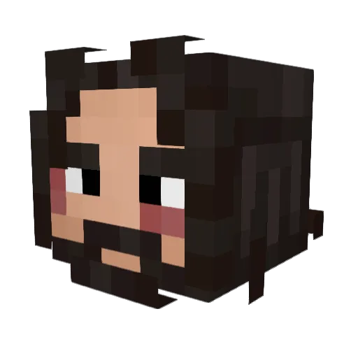 Treb2 Minecraft avatar head, 3D render