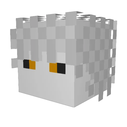Trebl6 Minecraft avatar head, 3D render
