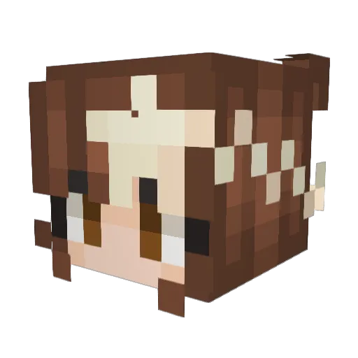 TrebleCode Minecraft avatar head, 3D render