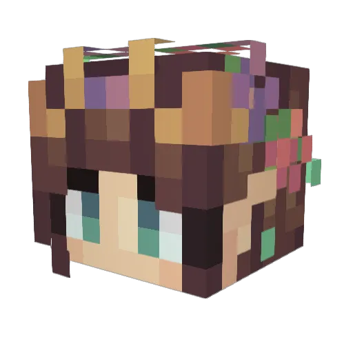 TrebleHarper Minecraft avatar head, 3D render