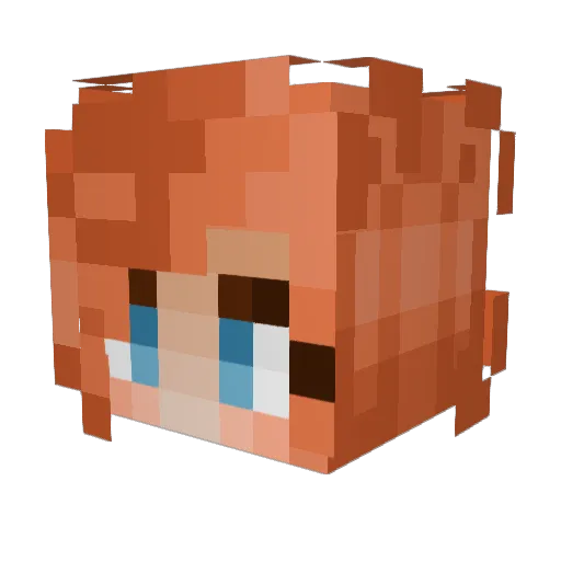 Treblesome6 Minecraft avatar head, 3D render