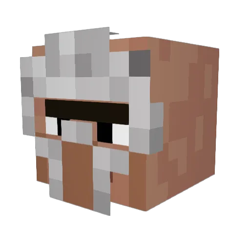 Trebortress Minecraft avatar head, 3D render
