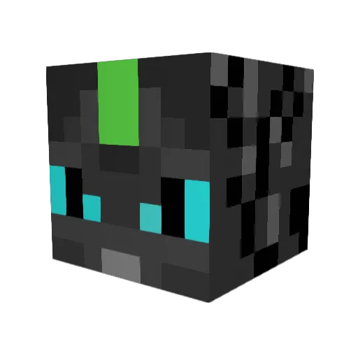 Treckneck Minecraft avatar head, 3D render