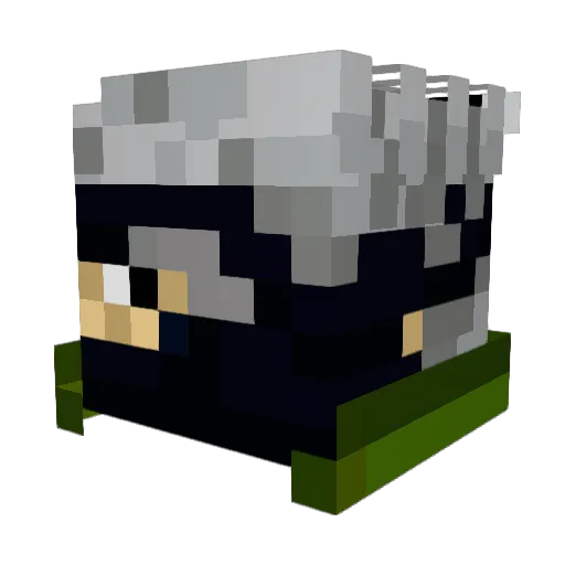 Trecks500 Minecraft avatar head, 3D render