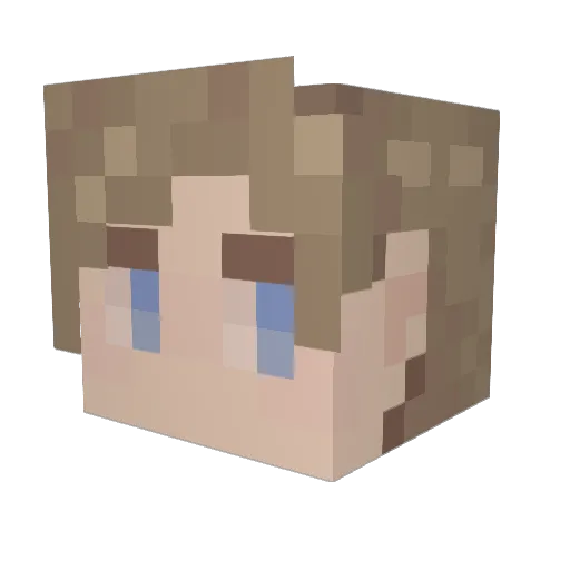 Treco2000 Minecraft avatar head, 3D render