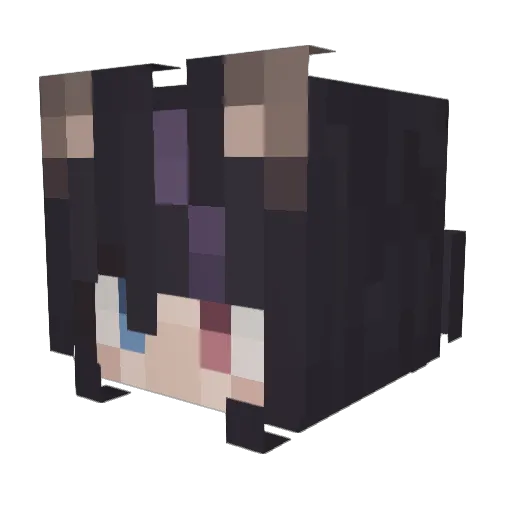 Tred_ready Minecraft avatar head, 3D render