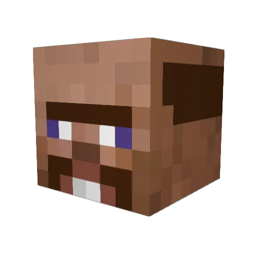 TreeGang Minecraft avatar head, 3D render