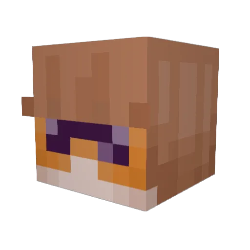 TreeGirlRo Minecraft avatar head, 3D render