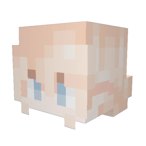 TreeLet Minecraft avatar head, 3D render