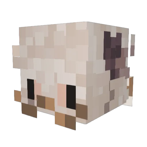 TreeLukewarm Minecraft avatar head, 3D render