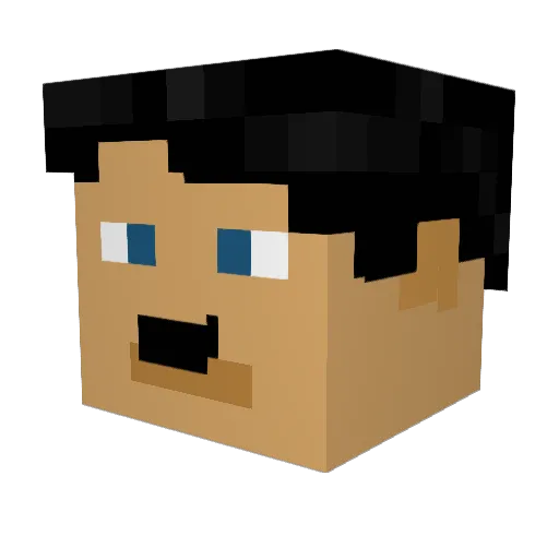 TreeWagen Minecraft avatar head, 3D render