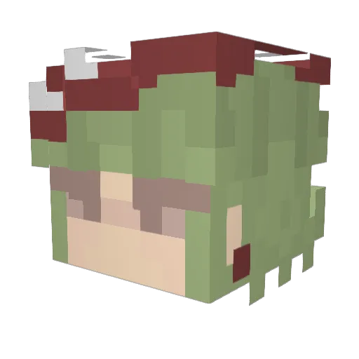 Tree_Forest26 Minecraft avatar head, 3D render