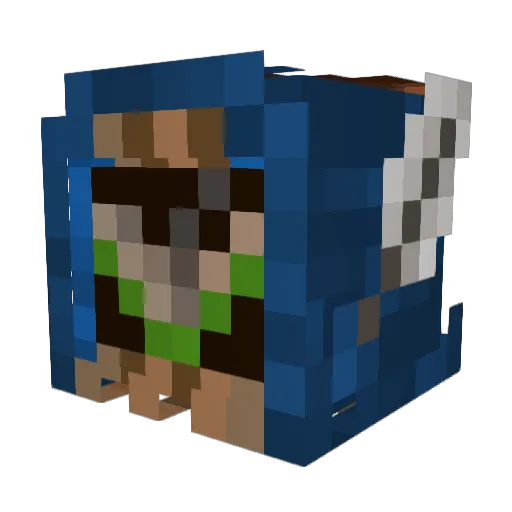 TreeePartyy Minecraft avatar head, 3D render