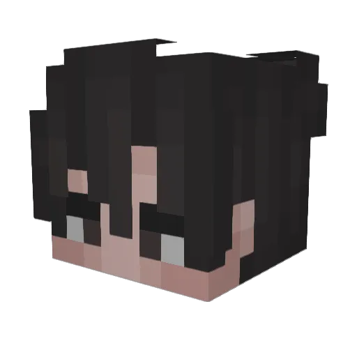 Treeeva Minecraft avatar head, 3D render