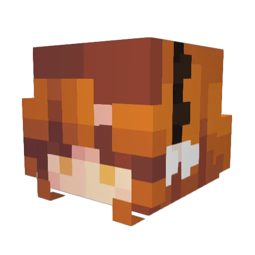 Treemongus Minecraft avatar head, 3D render