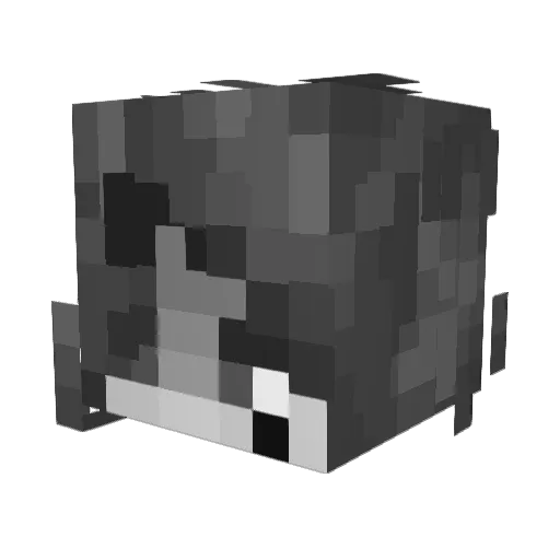 TreemuTwo Minecraft avatar head, 3D render