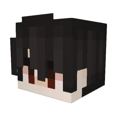 Treeqwa Minecraft avatar head, 3D render