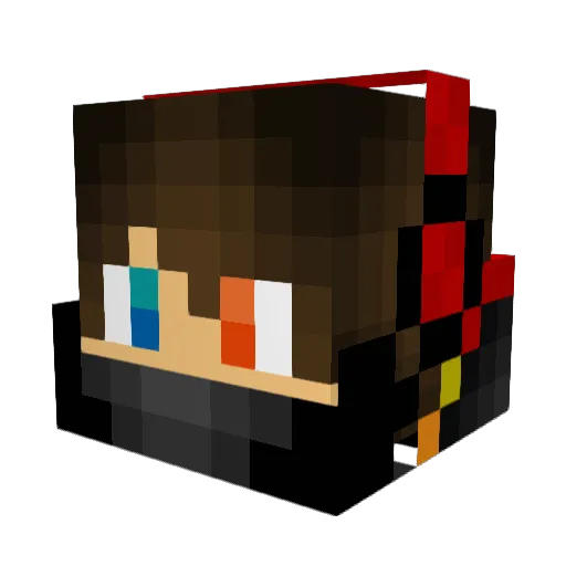 TreerakTH Minecraft avatar head, 3D render