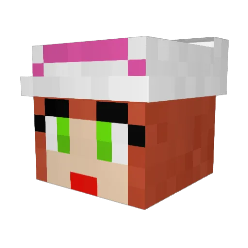 Treerex69 Minecraft avatar head, 3D render