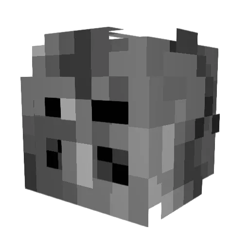 Treerox Minecraft avatar head, 3D render