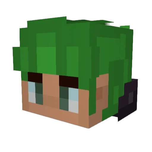 TreesGamingYt Minecraft avatar head, 3D render