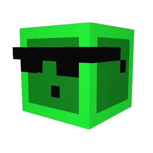 Treesinger Minecraft avatar head, 3D render