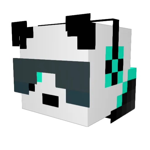 Treeslusher Minecraft avatar head, 3D render