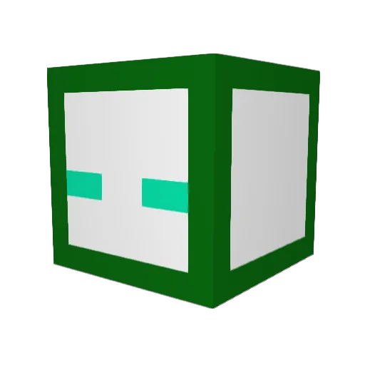 Treetop02 Minecraft avatar head, 3D render