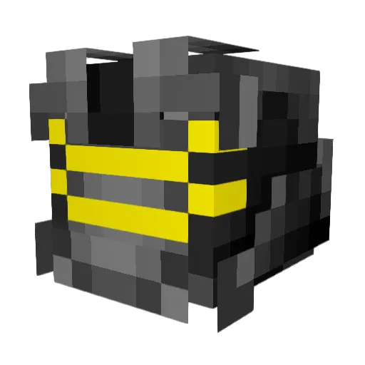 Treh Minecraft avatar head, 3D render