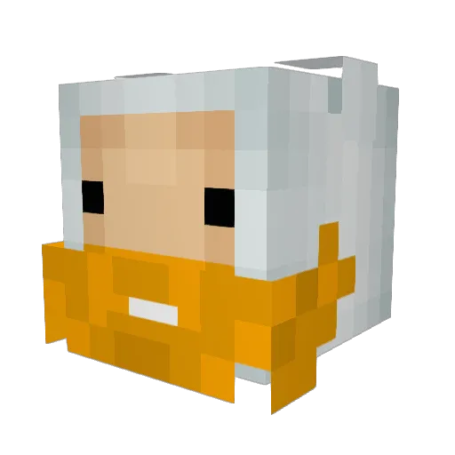 Treichjar Minecraft avatar head, 3D render