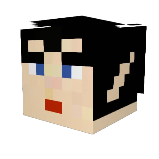 TrekWatcher Minecraft avatar head, 3D render