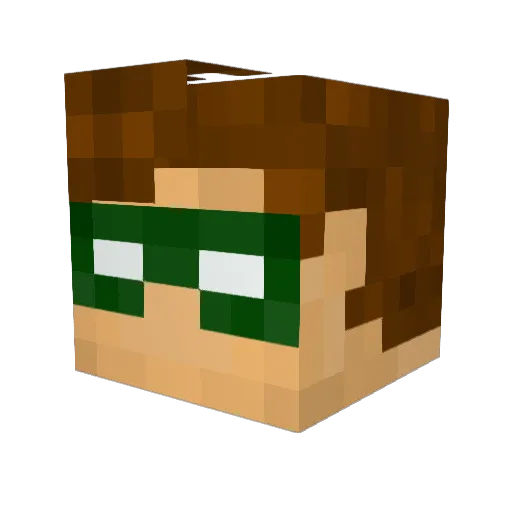 Trekari Minecraft avatar head, 3D render