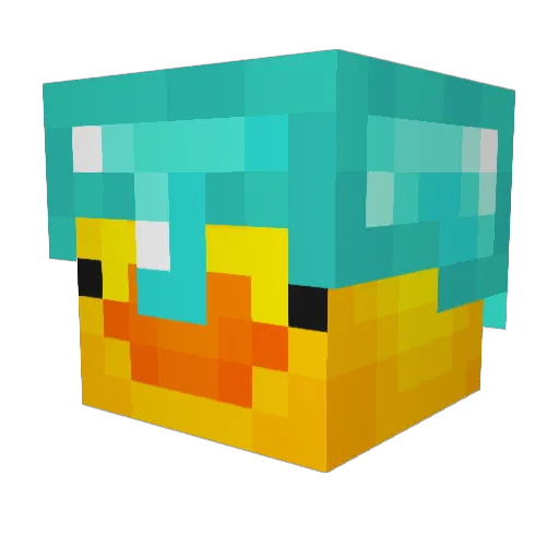 TrekkerTim11 Minecraft avatar head, 3D render