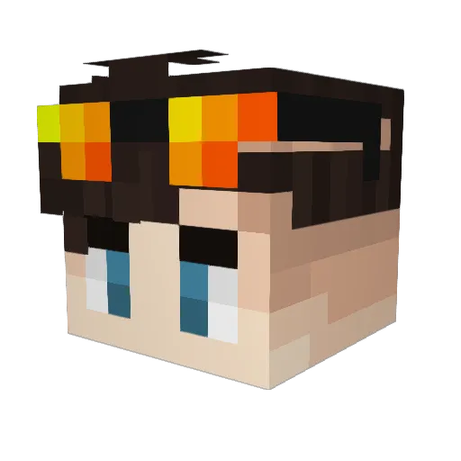 Trem_Estavel Minecraft avatar head, 3D render