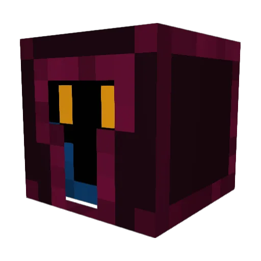 Trembii Minecraft avatar head, 3D render