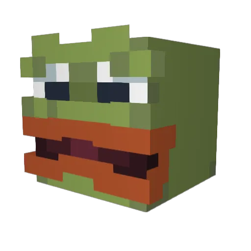 Tremin Minecraft avatar head, 3D render