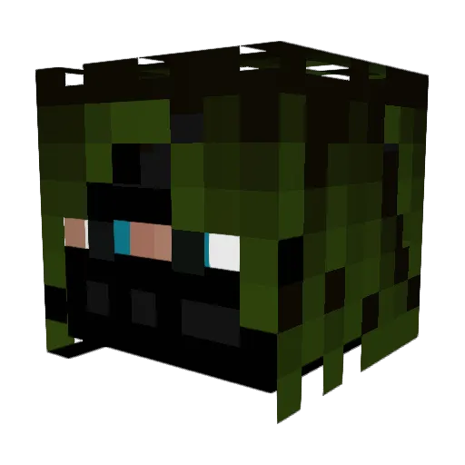Tremor283 Minecraft avatar head, 3D render