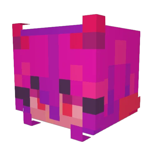 Trempzy Minecraft avatar head, 3D render