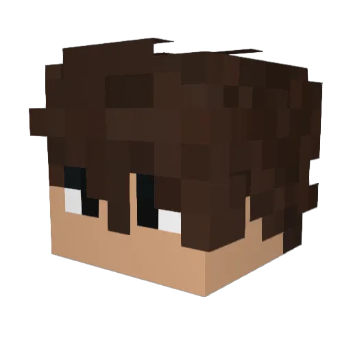 TremyLittle Minecraft avatar head, 3D render