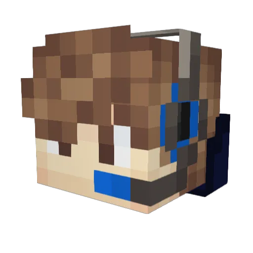 Tren952 Minecraft avatar head, 3D render
