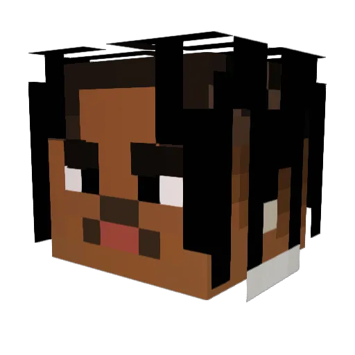 TrenchKid04 Minecraft avatar head, 3D render