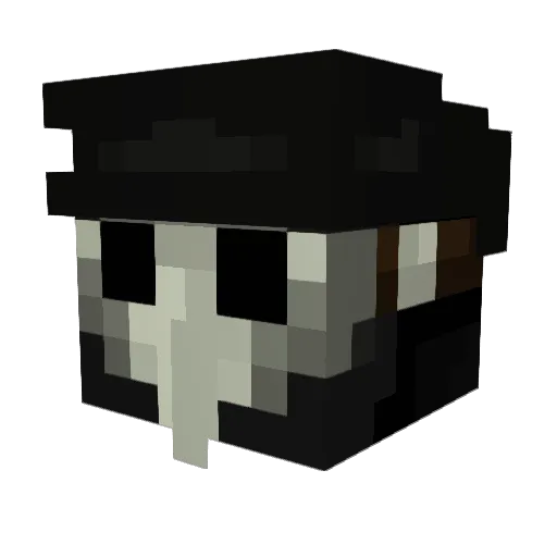 Trench__Jester Minecraft avatar head, 3D render