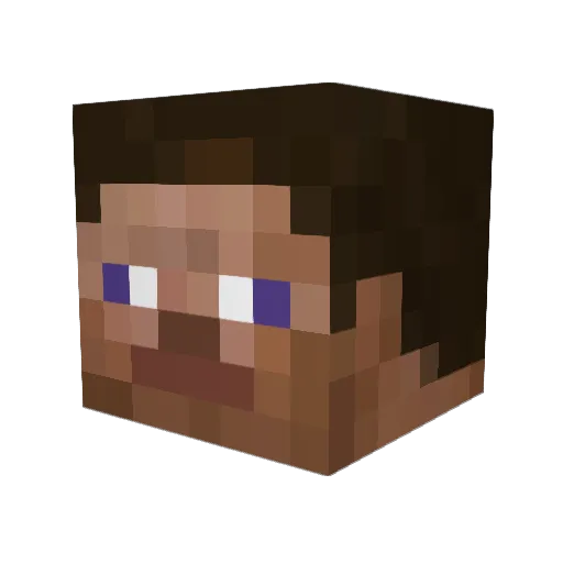 Trenchbomber Minecraft avatar head, 3D render
